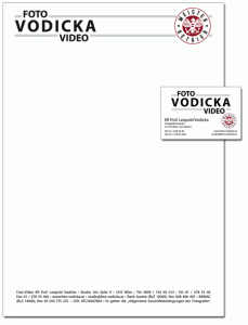 Foto-Video Vodicka: Logo und Drucksorten