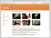 Webdesign von Mausblau.at für Hebamme Petra Heilig