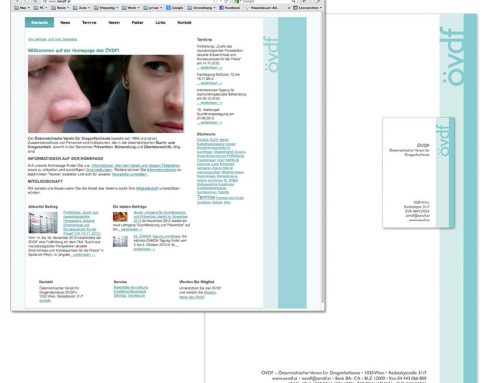 Cor­po­rate Design für den ÖVDF (Home­page, Brief­pa­pier, Visitenkarte)