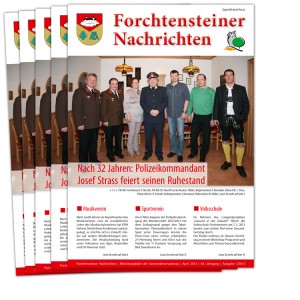 Layout Gemeindezeitung Forchtenstein