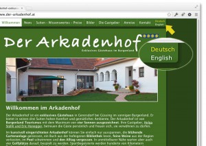 Website Sprache umschalten: deutsch-englisch