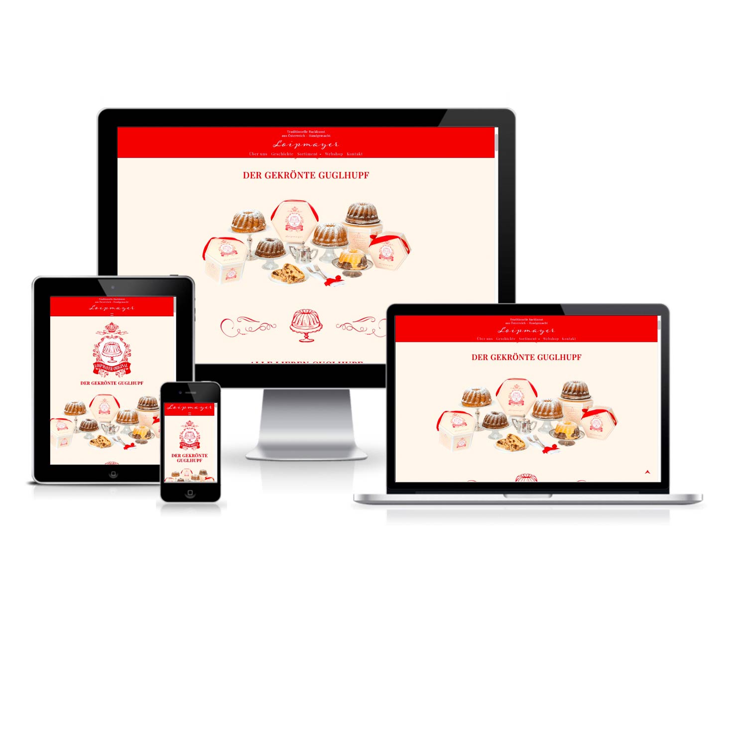Website Design: Homepage Burgenland