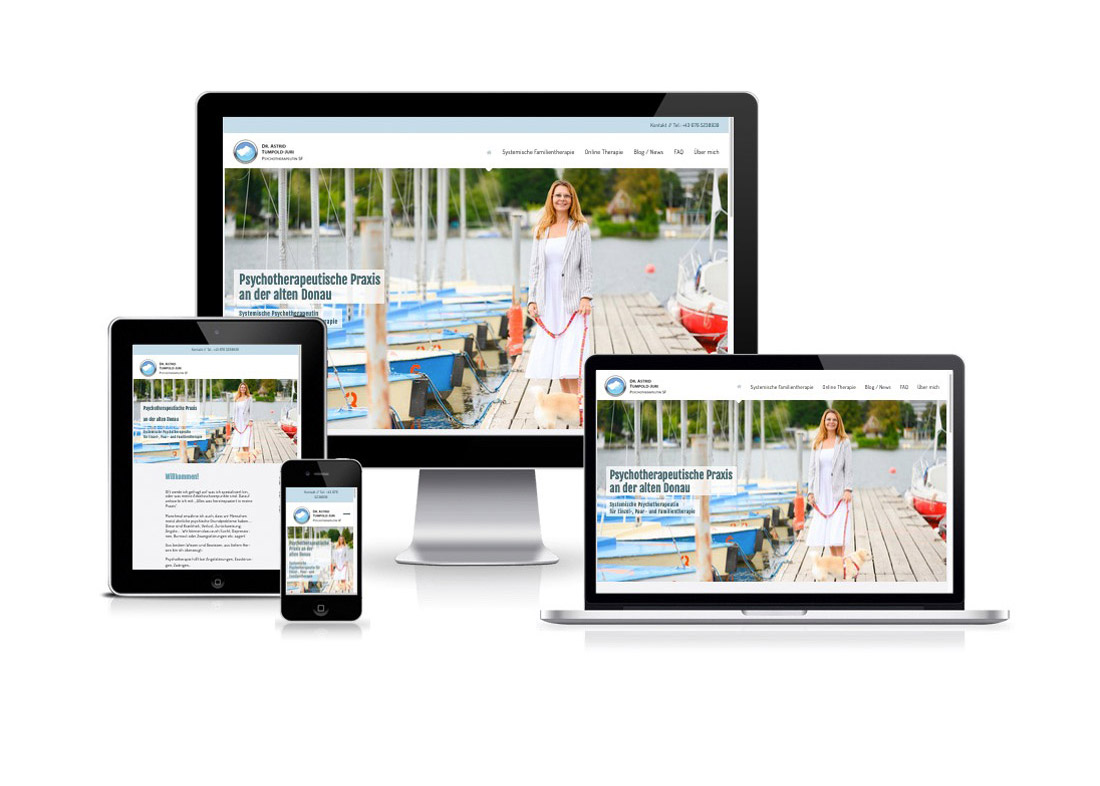 Webdesign (Homepage) für Psychotherapeutin in Wien