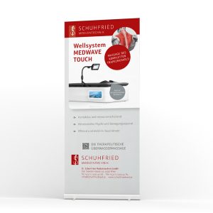 Rollup - Produktion und Design; Gestaltung von Mausblau, Burgenland